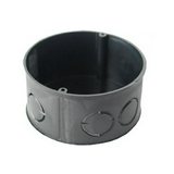 Süllyesztett szerelvénydoboz 1-es kerek 65mm-átmérő fekete műanyag MÜDS65 BUDVILL